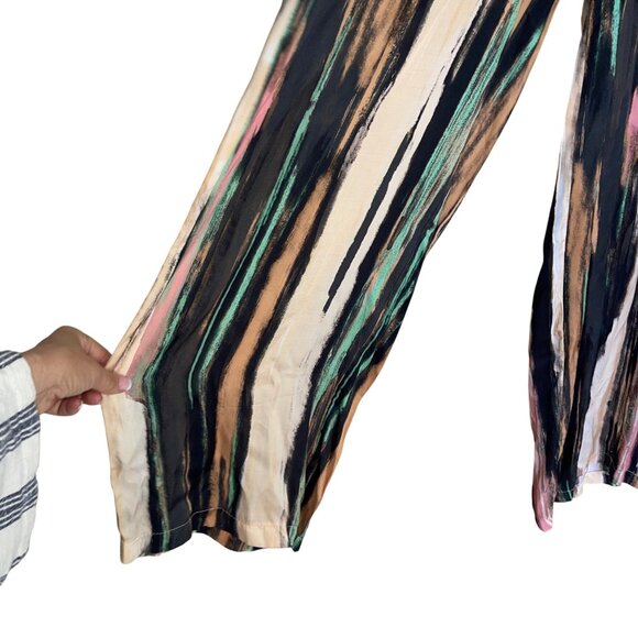 Max Enjoy Paris Womens Pant Set Size Medium Multicolor Wide Leg Casual - Picture 16 of 16